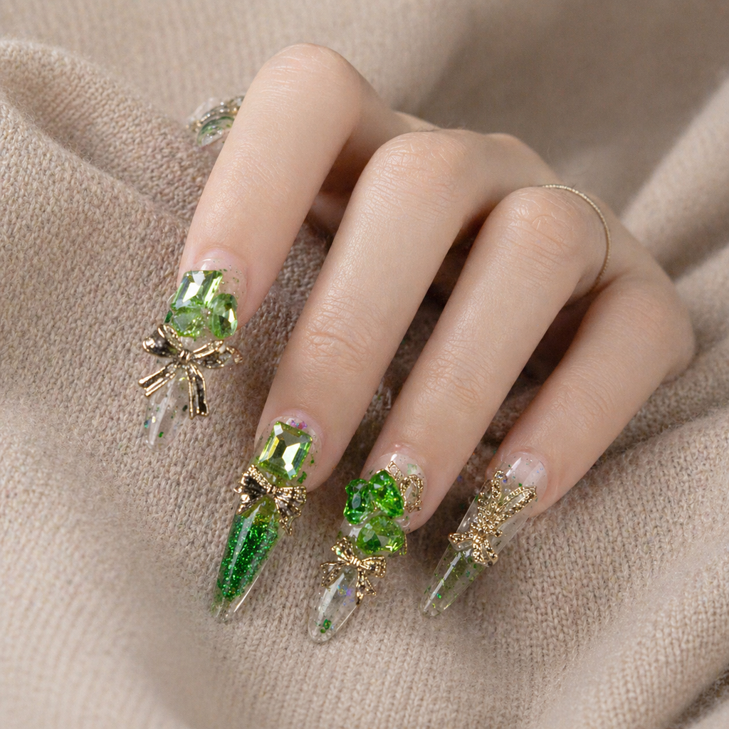 Green Garden Fairy Nails
